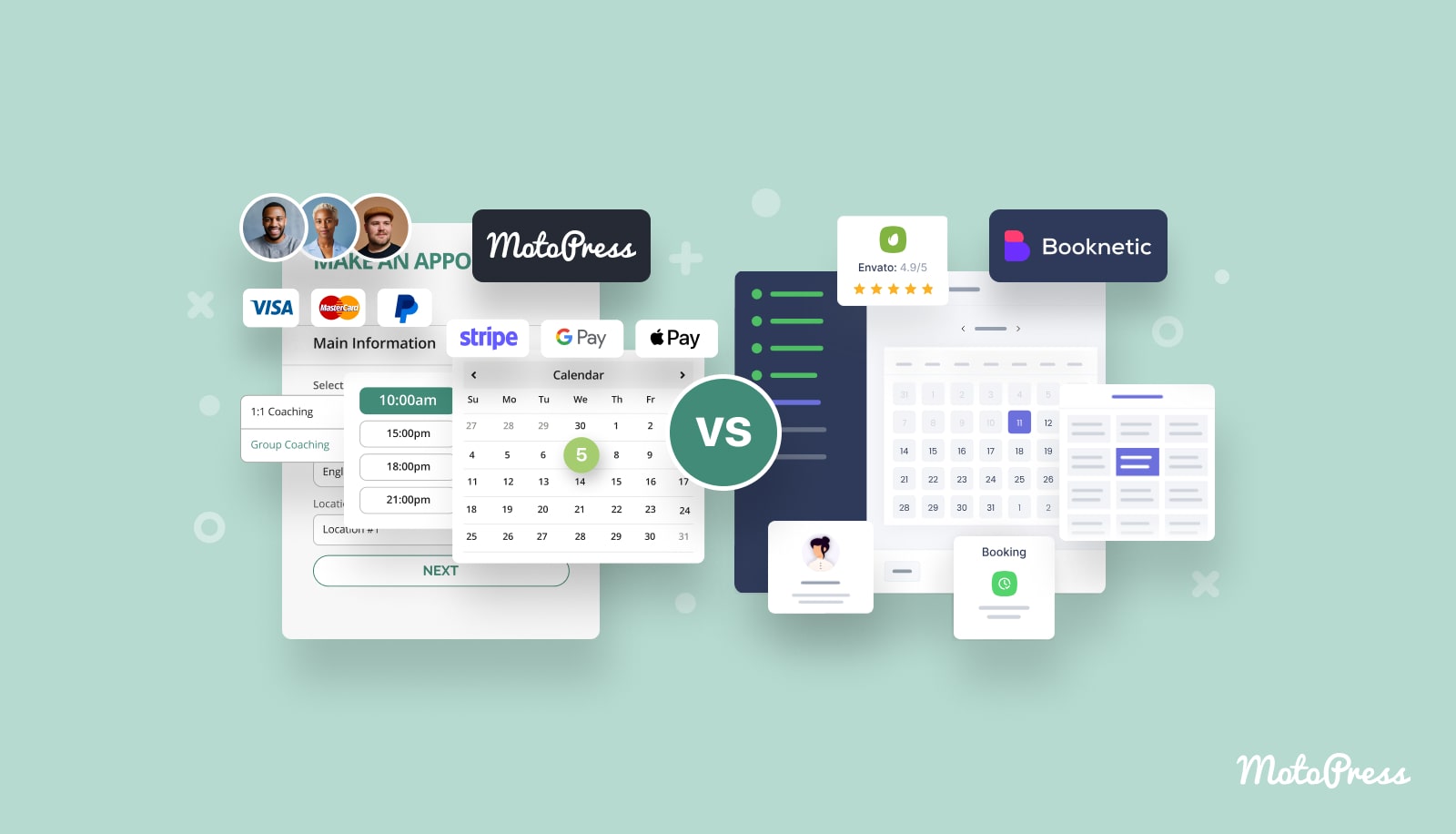 Booknetic vs MotoPress Appointment Booking u2013 Compare the Best Scheduling WordPress Plugins