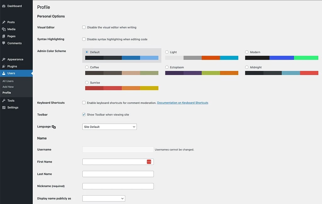 What Is WordPress User Profile Page?