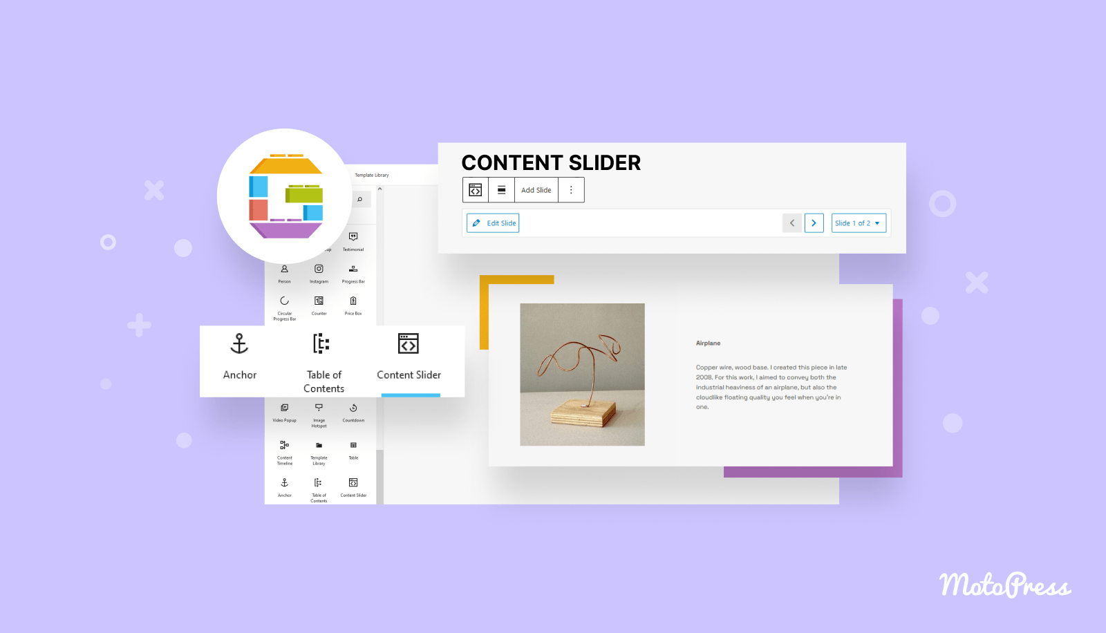 Getwid Blocks: Content Slider WordPress Block