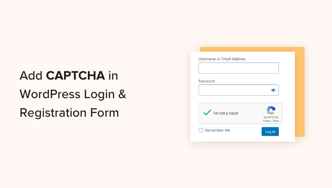 How to Add CAPTCHA in WordPress Login and Registration Form